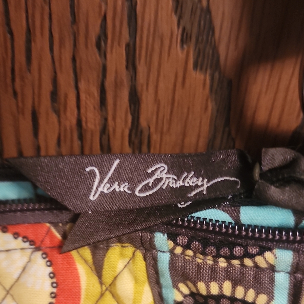 Vera Bradley Floral Shoulder Bag - Brown, Yellow, Blue, Orange - Picture 3 of 5